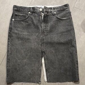 Zara Gray Denim Skirt